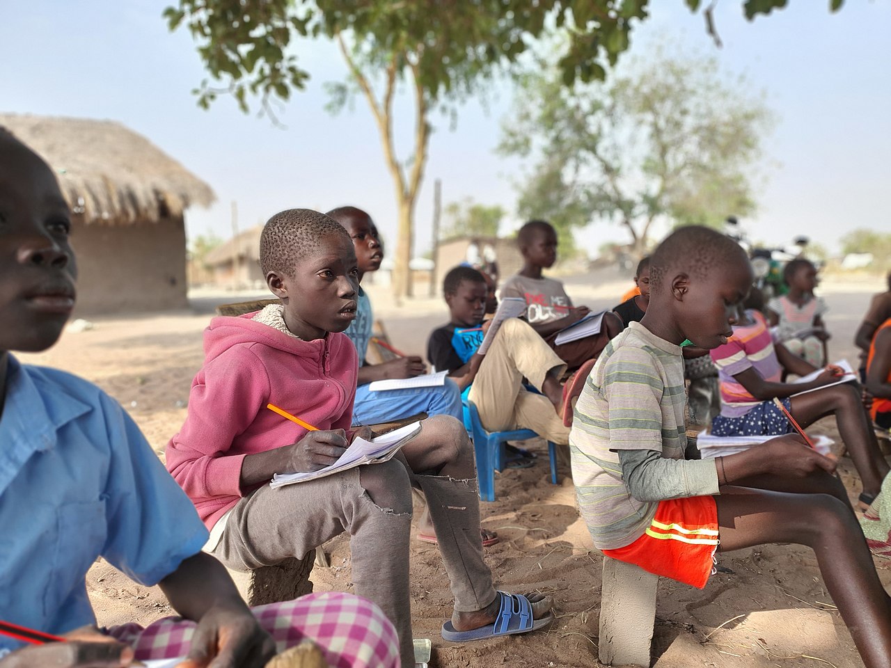 <Unterricht im Freien